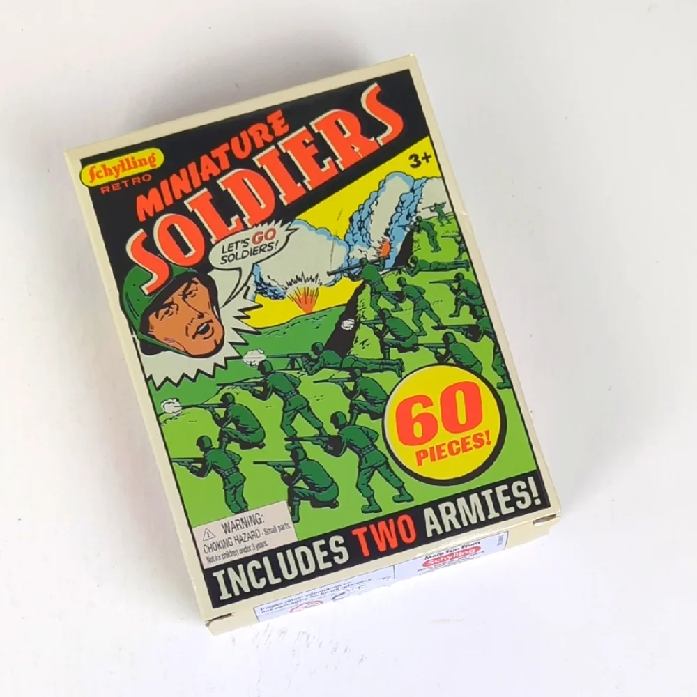 SCHYLLING Retro Miniature Army Soldiers Set Toys Cake Topper